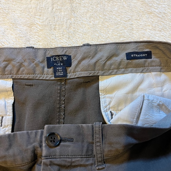 J.Crew Mens Flex Driggs Straight Fit Chino Pants W34x32L - Picture 5 of 7